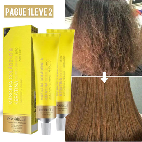 Máscara de Alisamento instantâneo a base de Colágeno & Keratina