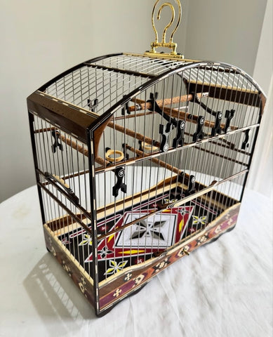 Gaiola Semiluxo para Coleiro e pássaros pequenos