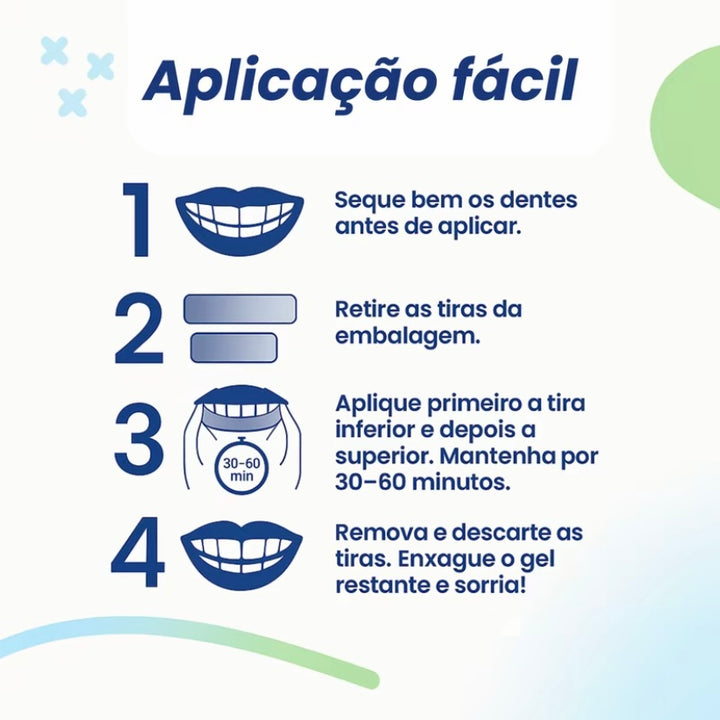 WhiteSmile 9D – Tiras para Clareamento Dental em Casa
