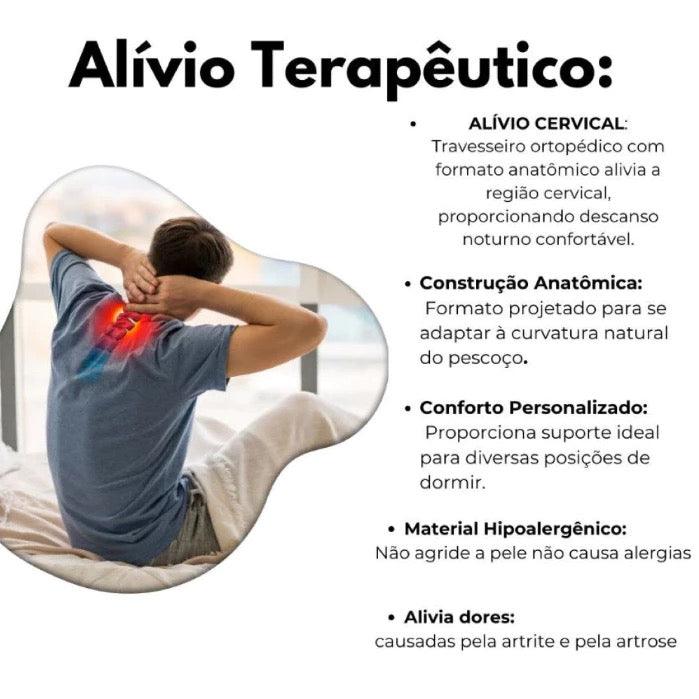 [PAGUE 1 LEVE 2] Travesseiro EcoComfort Anti-ácaro + 2x Capas