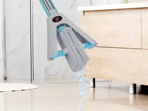 Rodo Mágico Auto Drenagem Dobrável + Refil Alta Absorção