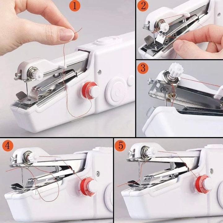 Mini máquina de costura elétrica portátil sem fio - Mini Seam + Carregador