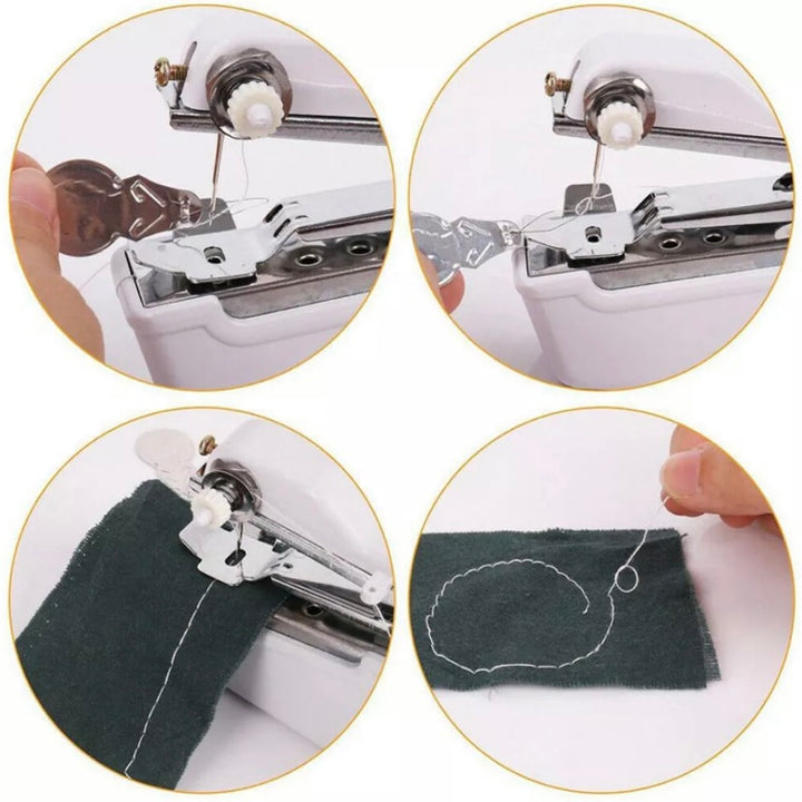 Mini máquina de costura elétrica portátil sem fio - Mini Seam + Carregador
