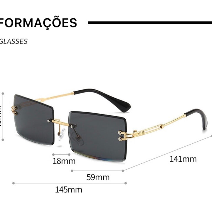 Óculos de Sol Multi-Color Fashion Sunglass / Pague 1 leve 2