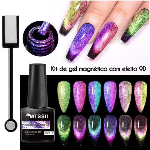 Esmalte Cat Eye Magnético + Ímã / Pague 1 leve 5
