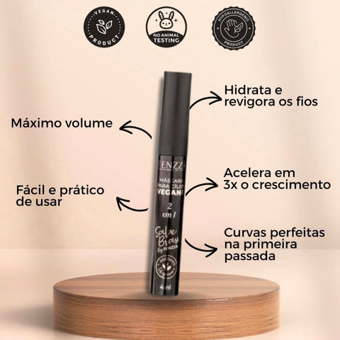 Rímel 2 em 1 com sérum de crescimento / Pague 1 leve 2