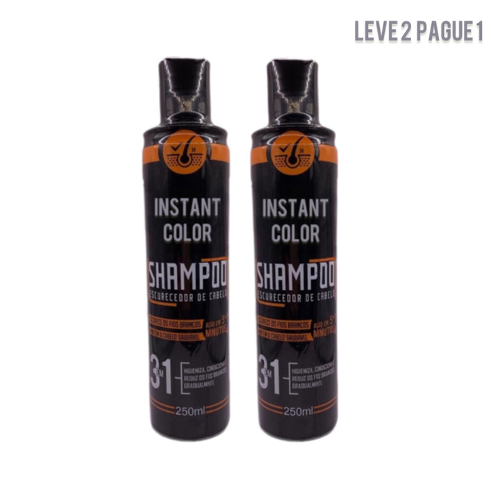 Shampoo Instant Color 3 em 1: Cor Natural em Segundos